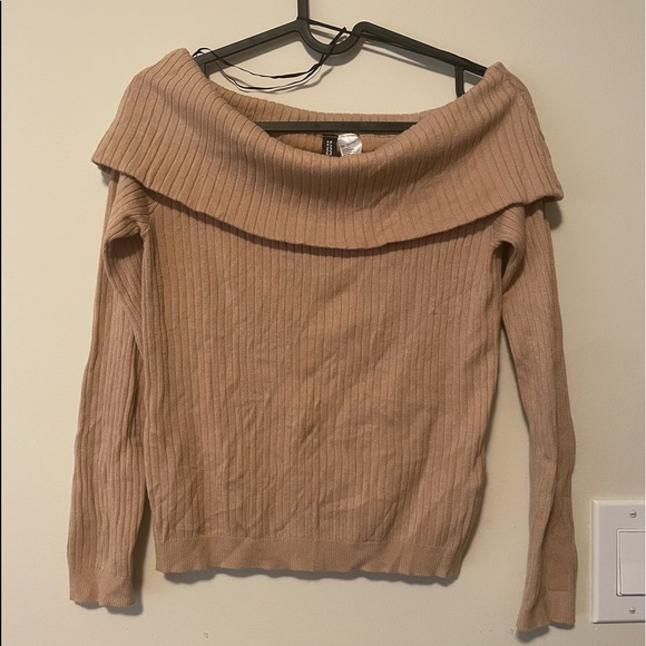 H&M Beige Ribbed Long Sleeve - Picture 1 of 4